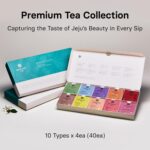 OSULLOC Premium Tea Collection (40 count, 10 flavors x 4 ea), Assorted Tea bag Sampler, Tea Gift sets for Tea lover, Self Care Gift Box, Premium Organic Pure & Blended Tea from Jeju - Image 3