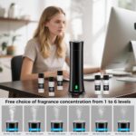 Hotel Scent Diffuser Starter Kit - 1500 Sq Ft Coverage, Hotel Scents Collection, Suitable for Waterless Diffuser Large Room, Contains Five Aromatherapy Essential Oils, Remote Control, Black - Image 6