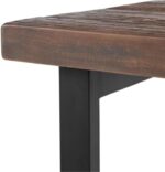 Pomona 27-Inch Wood End Table in Rustic Natural Finish with Metal Legs - 2-Tier Modern Farmhouse Side Table for Home Décor or Accent in Living Room, Bedroom, and Office by Alaterre Furniture - Image 11