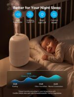 GoveeLife Smart Humidifiers for Bedroom, 3L Top Fill Cool Mist Humidifiers with Essential Oil Diffuser, Humidity Control, WiFi Air Humidifier with Night Light, for Baby, Plants, Home, Work with Alexa - Image 5