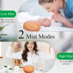 Diffuserlove Essential Oil Diffuser 550ML Diffuser Remote Control Wood Grain Aroma Diffuser Cool Mist Humidifier with 4 Timer, 7 Color LED Lights, Auto Shut-Off for Home Bedroom Office - Image 3