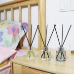 3 Pack Fragrance Reed Diffuser, 50ML Lavender Jasmine Lemongrass Aromatherapy Diffuser Set with 12 Black Fiber Sticks,Air Freshener for Bedroom Bathroom Office, 8.2X 6.6X 2.1 inch - Image 9