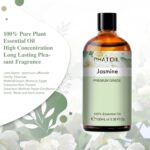 PHATOIL 3.38FL.OZ Jasmine Essential Oil with Glass Dropper, for Aromatherapy Diffusers, Humidifiers, Great for DIY Candle and Soap Making, Huge 100ML Bottle - Image 3