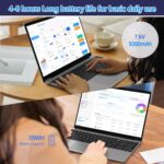 15.6" FHD Laptop,16GB DDR4 RAM 512GB SSD,Portable Laptop Computer with Backlit Keyboard,180 ° Angle Opening,Fingerprint Reader,38WH Battery,Webcam,WiFi 5,BT 4.2,Mini HDMI,USB 3.0 - Image 7