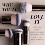 Professional Makeup Brushes BS-MALL With Travel Case - Kabuki Brush Eyeshadow Brush, Concealer Brush, Blush Brush Bronzer & Foundation Brush 20 Pcs, Labeled Daily Use & Versatile Occasions - Image 6