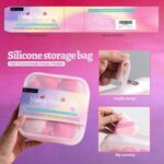 BS-MALL Mini Makeup Sponge Set Professional Triangle Puff 49 Pcs- Pro V3.0 Cloud Technology Material Flawless flow Mini Sponge Set & Triangle Puff With Waterproof Travel Silicone Bag Gift Set - Image 7