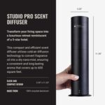 Hotel Collection-Studio Pro Essential Oil Diffuser-600 sq ft Coverage - Portable with Remote-Cold-Air Diffusion Technology-Air Freshener-Black-Works Exclusively with Pro Pod Bottles - Image 4