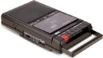 QFX RETRO-39 Portable Shoebox Cassette Tape Recorder – USB to Cassette Recording, Built-in Microphone, 3.5" Bluetooth Speaker, FM Radio, MP3 Playback, Line-in/Out, AC/Battery Powered - Image 11