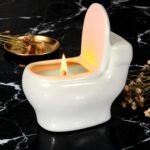 Toilet Shaped Scented Candles,Funny Gag Gift for Women & Men,Jasmine Fragrance Aromatherapy Candle is 6 Ounces, Burns for Over 42 Hours, Unique Candles for White Elephant Party,Birthday Prank - Image 2