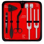 ASA TECHMED Nurse Essentials for Work Starter Kit, Stethoscope, Blood Pressure Monitor, Otoscope, Tuning Forks and More. 18 Pcs Doctor Kit, Nurse Gift (Purple) - Image 6