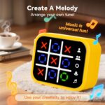 Rechargeable Tic Tac Toe Game Box with 5 Fun Brain Memory Games, Electronic Touchscreen Handheld Game, Portable Digital Puzzle Board Travel Toy, Gifts Choice for Kids and Adults(Yellow) - Image 9