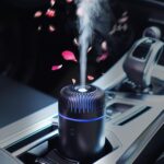 Car Diffuser Humidifier USB Aromatherapy Essential Oil Air Freshener USB Cool Mist Mini Portable Diffuser for Car Home Office Bedroom (Black) - Image 2