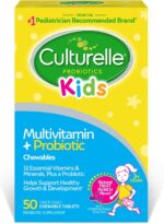 Culturelle Kids Complete Chewable Multivitamin + Probiotic For Kids, Ages 3+, 50 Count, Digestive Health, Oral Health & Immune Support - With 11 Vitamins & Minerals, including Vitamin C, D3 & Zinc - Image 2