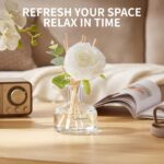 Reed Diffusers Set, 7.10 oz Flower Scented Diffuser with 7 Sticks, Long Lasting Home Fragrance for 120 Days, Perfect for Bathroom, Shelf Decor, Air Fresheners - Image 5