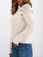 AUTOMET Long Sleeve Shirts Womens Lace Lightweight Sweaters Fall Business Dressy Casual Tops - Image 4