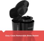 BLACK+DECKER 5-Cup Coffee Maker with On/Off Switch, Sneak-A-Cup Feature, and Easy-View Water Window, Black - Image 5