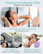Shower Steamers Aromatherapy-12pcs Essential Oil Shower Bombs, Self Care Christmas Gifts Stocking Stuffers for Women, Relaxation Gifts for Women and Men (Blue) - Image 7