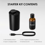 Waterless Essential Oil Diffuser Starter Kit with 30mL Hotel Scent Fragrance Oil Inspired by Ritz-C., Battery Operated Mini Scent Air Machine Portable Diffuser for Home Car Office, Black AN6 - Image 6