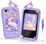 Kids Smart Phone Toys for Girls,Christmas Birthday Gifts for Girls Age 3-10 Kids Cell Phone Toys with 2.8" Touchscreen 20 Learning Games Dual Camera Music Player, 8G SD Card - Image 2