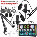 Q7 Podcast Equipment Bundle for 2,DJ Mixer with BM800 Podcast Microphone Bundle Studio Condenser Microphone Perfect for Podcasting, Recording, Singing, TikTok Live Vlog,Streaming and Gaming - Image 4