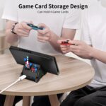 TV Dock Station for Switch/OLED, 4K HDMI/USB C/USB 3.0 Ports, LED Atmosphere Light, Holds 4 Game Slots - Image 6