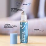 TheraICE Soothing Head Stick 10 ml (.33-Oz) Essential Oil Roll on Aromatherapy: Peppermint, Spearmint, Lavender, Chamomile, Rosemary, Eucalyptus. Metal Roller. USA Made - Image 3