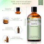 PHATOIL 3.38FL.OZ Jasmine Essential Oil with Glass Dropper, for Aromatherapy Diffusers, Humidifiers, Great for DIY Candle and Soap Making, Huge 100ML Bottle - Image 4