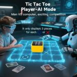 Rechargeable Tic Tac Toe Game Box with 5 Fun Brain Memory Games, Electronic Touchscreen Handheld Game, Portable Digital Puzzle Board Travel Toy, Gifts Choice for Kids and Adults(Yellow) - Image 4