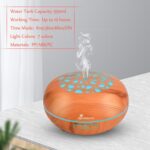 Diffuserlove Essential Oil Diffuser 550ML Diffuser Remote Control Wood Grain Aroma Diffuser Cool Mist Humidifier with 4 Timer, 7 Color LED Lights, Auto Shut-Off for Home Bedroom Office - Image 8
