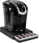 Mind Reader Single Serve Coffee Pod Drawer, 30 Pod Capacity, Countertop Organizer, 10.5"L x 12.75"W x 2.5"H, Black - Image 2