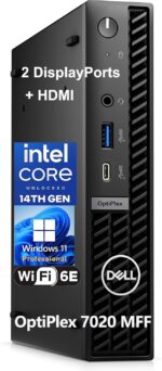 Dell OptiPlex 7020 MFF Mini Business Desktop Computer, 7000 Micro Form Factor, 14th Gen Intel 14-Core i5-14500T (Beat i7-13700T), 32GB DDR5 RAM, 1TB PCIe SSD, WiFi 6E, 2 DisplayPorts, HDMI, W11 Pro - Image 2