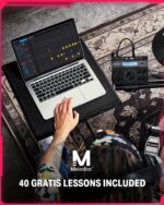 Electric Drums, Donner DED-200 LITE Electronic Drum Kit for Beginner with 450+ Sounds, USB MIDI, Quiet Mesh Pads, Throne, Headphones, Sticks and 40 Melodics Lessons - Image 8