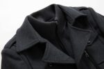 CHARTOU Men's Thermal Single Breasted Wool Blend Coat Business Peacoat with Detachable Zipper - Image 4