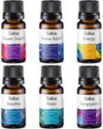 Top 6 Essential Oils Blends Set for Diffusers - Aromatherapy Oils Scents for Home & Office, Perfect for Tension Relief, Relaxation, Breath and Good Dreams Mood Boost Wellness Essential Oil Kit for SPA - Image 9