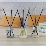 3 Pack Fragrance Reed Diffuser, 50ML Lavender Jasmine Lemongrass Aromatherapy Diffuser Set with 12 Black Fiber Sticks,Air Freshener for Bedroom Bathroom Office, 8.2X 6.6X 2.1 inch - Image 6