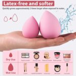 Makeup Brush Set, 42Pcs Makeup Tool Set Premium Synthetic Foundation Powder Concealers Eye Shadows Blush Makeup Brushes Kit with Makeup Sponge, Powder Puffs for Beginner & Professional - Image 6