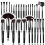 Makeup Brush Set, SOLVE 32 Pieces Professional Makeup Brushes Wooden Handle Cosmetics Brushes Foundation Concealer Powder Face Eye Make up Brushes Kit, Black - Image 2