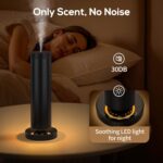 Waterless Diffuser with 90ML Essential Oils, Covers 1000 Sq Ft, Diffusers for Home Hotel, Adjustable Mist & Timer, Scent Diffuser Starter Kit with Night Light, Black - Image 6