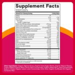 SmartyPants Organic Women's Multivitamin Gummies: Biotin, Probiotics, Methylfolate, Omega 3 (ALA), Vitamin D3, C, Vitamin B12, B6, A, K & Zinc, Inositol, Gluten Free, 120 Count (30 Day Supply) - Image 4