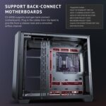 Antec C5 ARGB, 7 x 120mm ARGB PWM Fans Included, Up to 10 Fans Simultaneously, Type-C 3.2 Gen 2 Port, Seamless Tempered Glass Front & Side Panels, 360mm Radiator Support, Mid-Tower ATX PC Case - Image 8