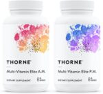 THORNE - Multi-Vitamin Elite - Daily Nutritional Supplement - AM Formula Supports Cellular Energy Production &PM Formula Supports Restful Sleep* - Gluten-Free, Dairy-Free - 180 Capsules - 30 Servings - Image 2