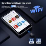 80GB MP3 Player with Bluetooth and WiFi, ZAQE 4" HD Full Touch Screen MP3 Player with Spotify, Amazon Music,YouTube,Pandora,Libby,Android MP4 Music Player for Kids - Image 4