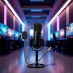 Black Headset Microphone Adjustable 360 Degrees Bendable Jack Headphone Controller Z5a5 Combined 3.5mm Game Gaming Mic to Mic PC Game Headsets - Image 3
