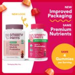 SmartyPants Organic Women's Multivitamin Gummies: Biotin, Probiotics, Methylfolate, Omega 3 (ALA), Vitamin D3, C, Vitamin B12, B6, A, K & Zinc, Inositol, Gluten Free, 120 Count (30 Day Supply) - Image 3