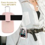 TXEsign MP3 & MP4 Player Carry Case Bag with Clear Window Travel Carrying Case for 4" Touch Screen MP3 MP4 Player Case Storage Bag with Inner Pocket for Earphones, USB Cable, Memory Card (Peach Fuzz) - Image 7
