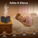 Essential Oil Diffuser, 280ML Ultrasonic Humidifier with Essential Oil Diffuser, Remote Control, Timer & Waterless Auto-Off, 7 LED Colors, for Home Bedroom Office Yoga Room Spa Room - Image 4