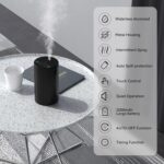 Waterless Essential Oil Diffuser Aromatherapy Scent Diffusers for Home Large Room, Bedroom, Car, Office, Desk, Battery Operated Mini Portable Air Freshener (Black) - Image 3