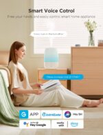 GoveeLife Smart Humidifiers for Bedroom, 3L Top Fill Cool Mist Humidifiers with Essential Oil Diffuser, Humidity Control, WiFi Air Humidifier with Night Light, for Baby, Plants, Home, Work with Alexa - Image 3
