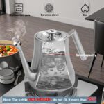 68OZ/2000ML Stainless Steel Teapot with Removable Infuser, Stovetop Safe Tea Maker Water Kettle for Loose Leaf & Tea Bags, Silver - Image 5