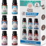 GuruNanda Essential Oil Blends (Set of 6) - Natural Essential Oil Set, Aromatherapy Oil Blends for Diffusers - Breathe Easy, Tranquility, Harmony, Calming Sleep, Relaxation & Thrive - Image 2
